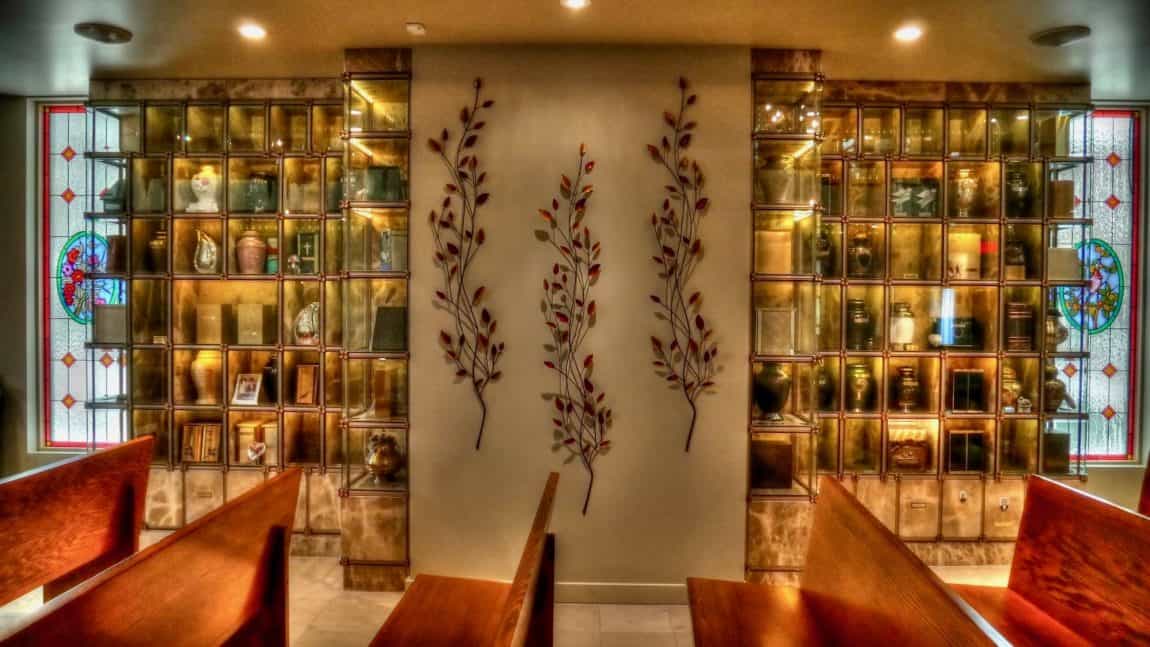 Dorval Funeral Home offers a Chapel with integrated Columbarium