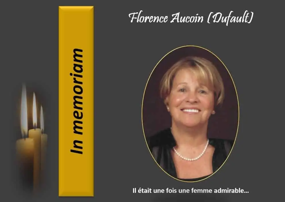 Mme Florence Aucoin (Dufault)